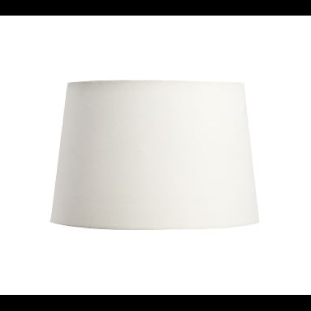 (Set of 2) Gallery Tapered Linen Drum Lamp Shades, Small, White
